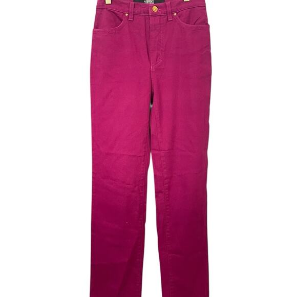 VERSACE Jeans Couture – Jewel Purple (Pink) Slim Fit Denim – Sz 27 NWT – $125 - Picture 2 of 11